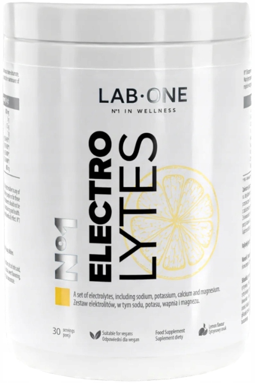 Lab One N°1 Electrolytes 30 porcí Hydratace Nervový systém Citronová příchuť