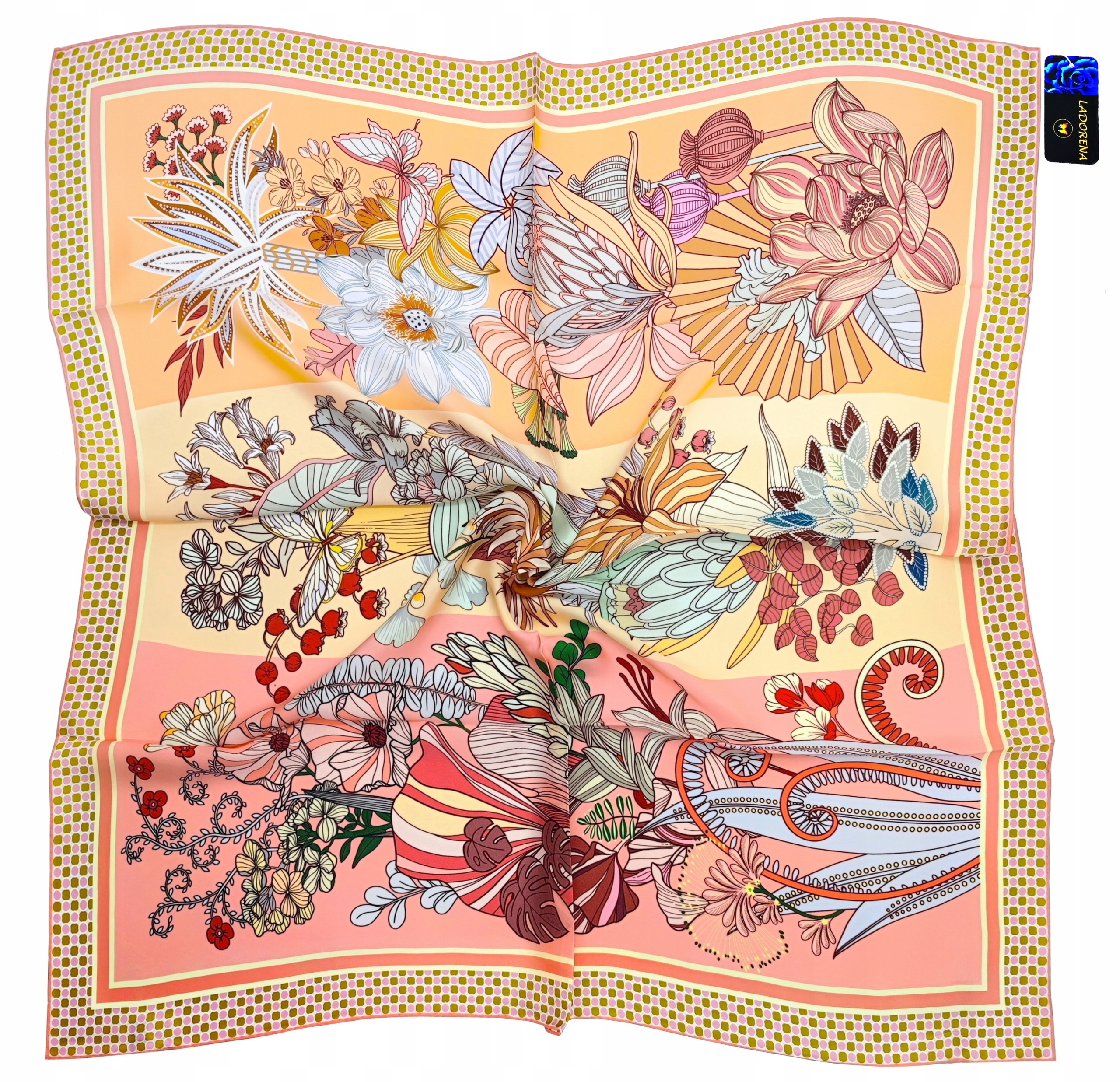 Hedvábný Šátek 100% Přírodní Morušový Hedvábí, Prémiová Kvalita+