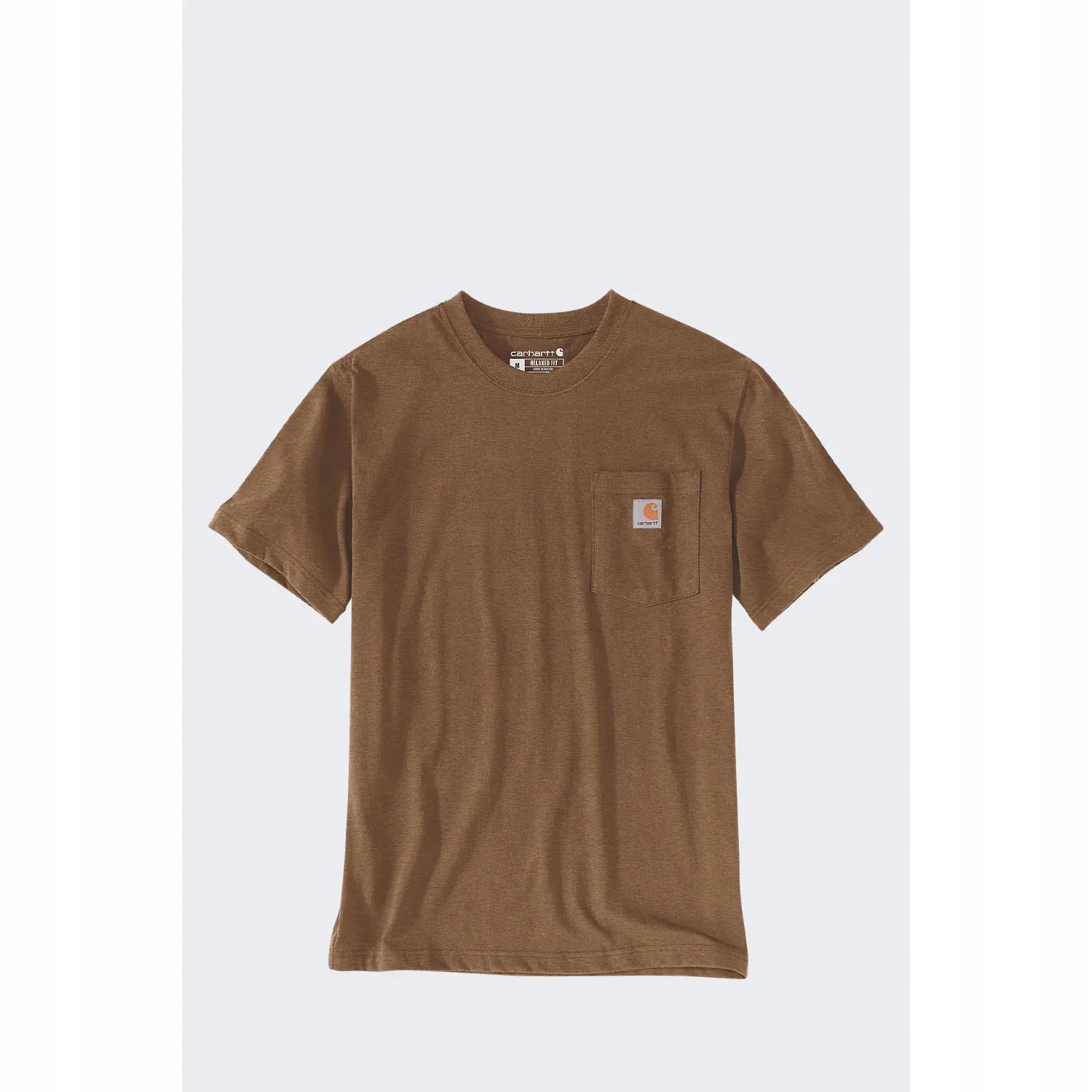 Koszulka z krótkim rękawem Carhartt K87 Pocket oiled walnut heather S