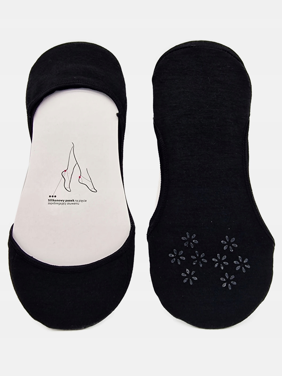 

2x Balerinki Stopki damskie Silikon czarne 39-41