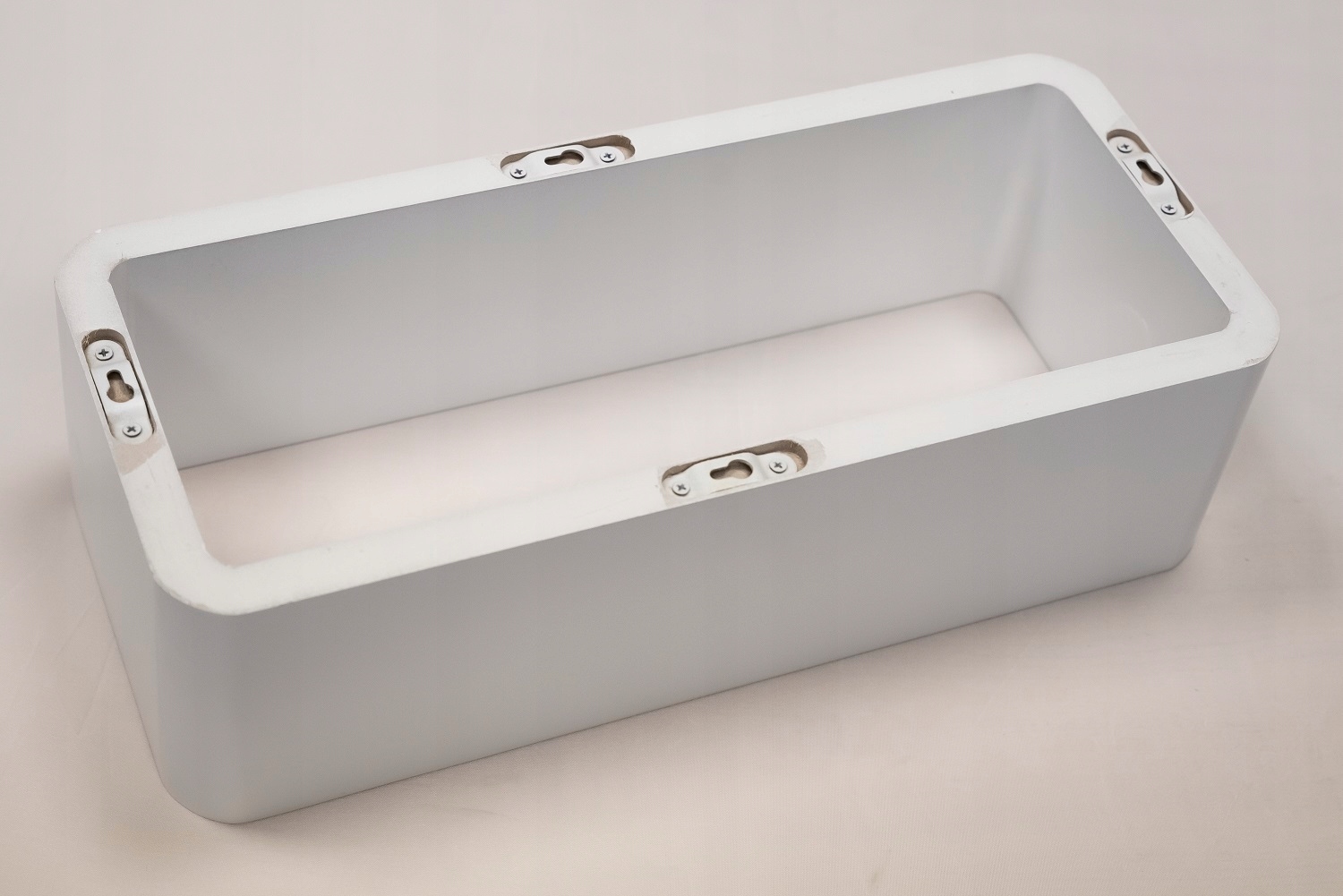 Półki modułowe wiszące ścienne - FOS BIAŁE Wysokość mebla 20 cm