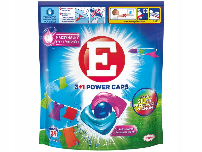 

Kapsułki do prania E 3+1 Power Caps Color 39 szt.