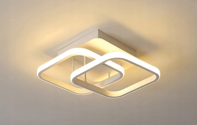 LAMPA LED RING LAMPA SUFITOWA PLAFON LED ŻYRANDOL Kolor biały