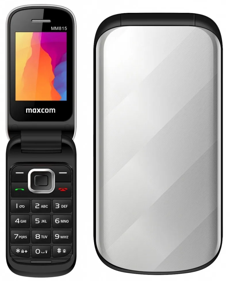 Składany Telefon Komórkowy Seniora Maxcom MM815 4G Usb-c Aparat Microsd