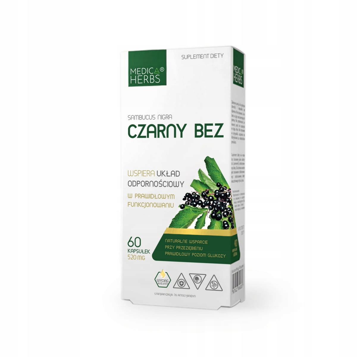 Czarny Bez Medica Herbs ODPORNOŚĆ PRZEZIĘBIENIE