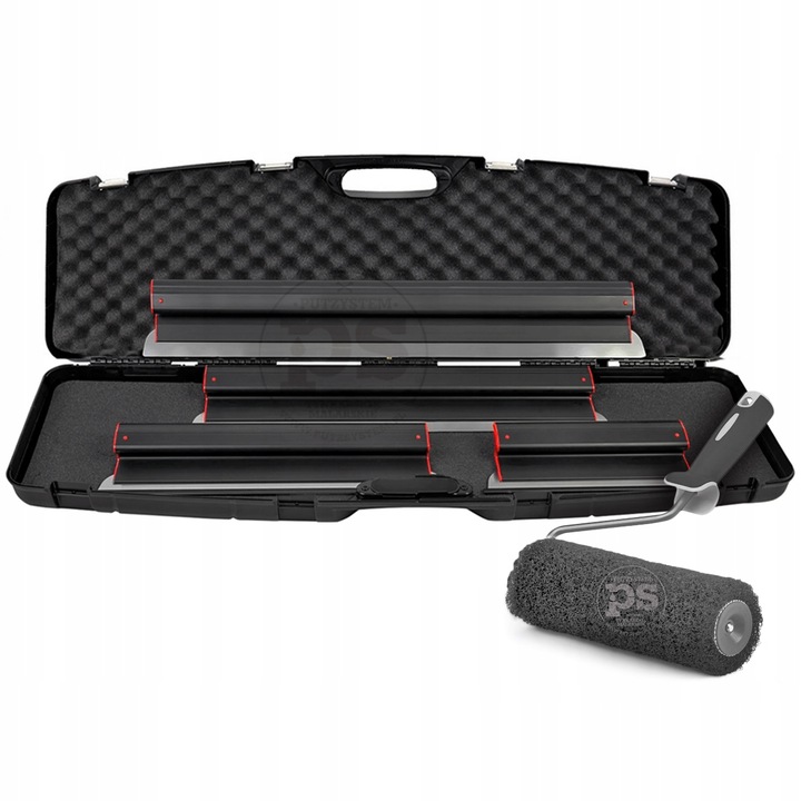 Zestaw Szpachla 25, 40, 60, 80cm wałek Olejnik ergoplast walizka