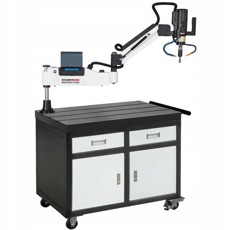 RAMIĘ GWINTUJĄCE GWINCIARKA GWINTOWNICA DO M30 CORMAK RGE30PW 1,2kW 230V Zasilanie sieciowe