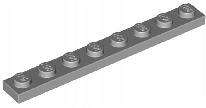 

Lego Płytka 1x8 Jasno Szara (3460/4211425) 1szt