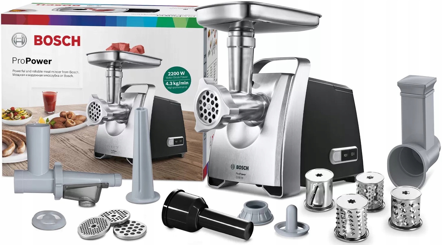 

Maszynka Do Mięsa Bosch MFW68660 4,3 kg 20 funkcji