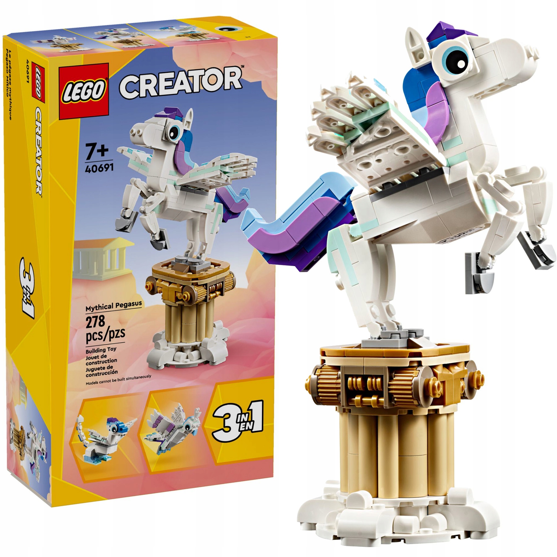 Lego Creator 3w1 40691 Mityczny Pegaz Posąg Figura Smok Papuga