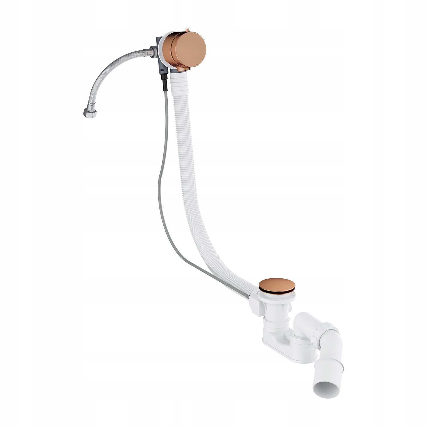 Automatický Plniaci Vaňový Sifón, Brúsená Meď Omnires