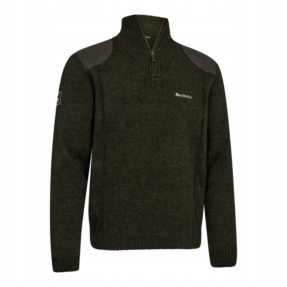 Sweter Męski Deerhunter Finley z półzamkiem Ridgewood Melange (594) 8711 XL