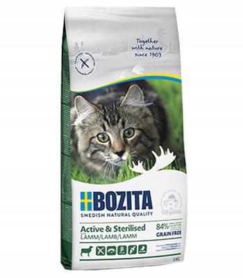 Levně Krmivo suché pro kočky Bozita Jehněčí Sterilised 2 kg