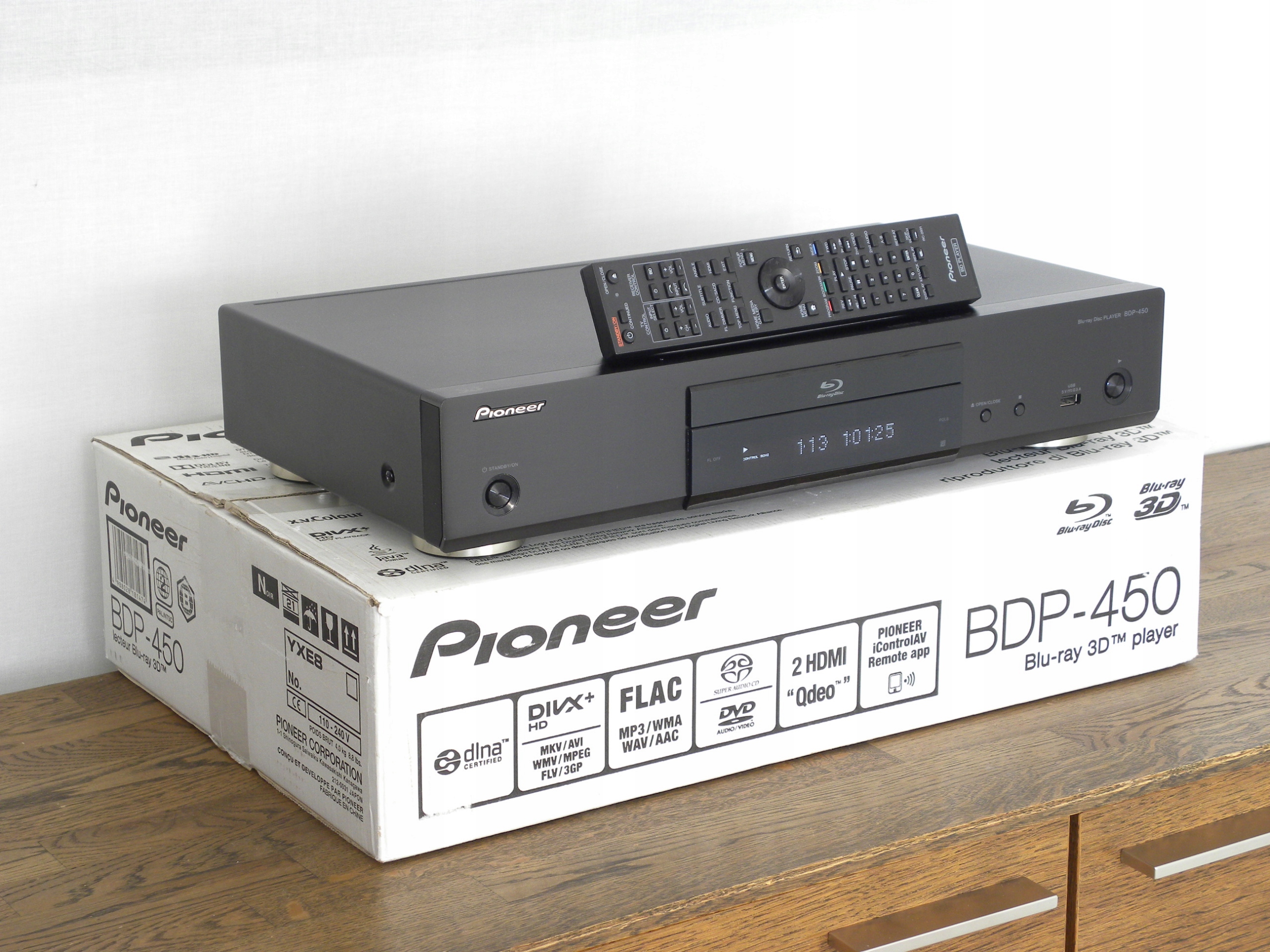 PIONEER BDP-450 - odtwarzacz blu-ray/DVD/CD/SACD, wysoki PIONEER BDP-450 - odtwarzacz blu-ray/DVD/CD/SACD, wysoki