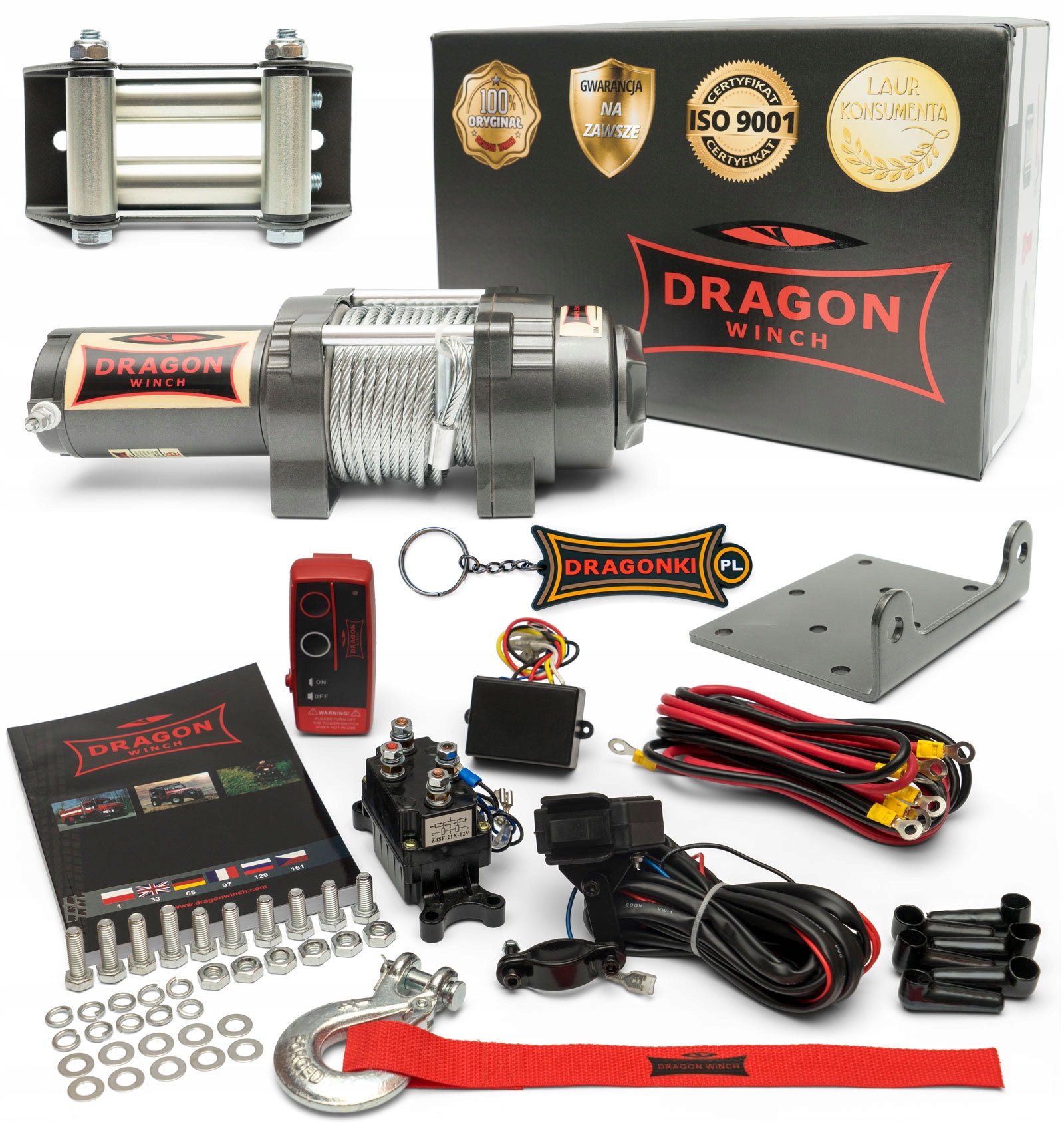 1.6T Elektrický Naviják 12V Lanový Naviják čtyřkolka pluh čtyřkolky dálkové ovládání