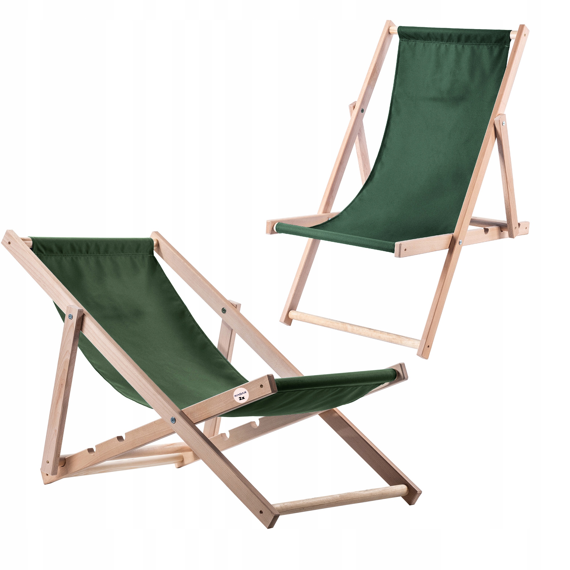 Drevené Záhradné Lehátko Plážové Skladacie Lehátka 2x Poľský Vysokej Kvality