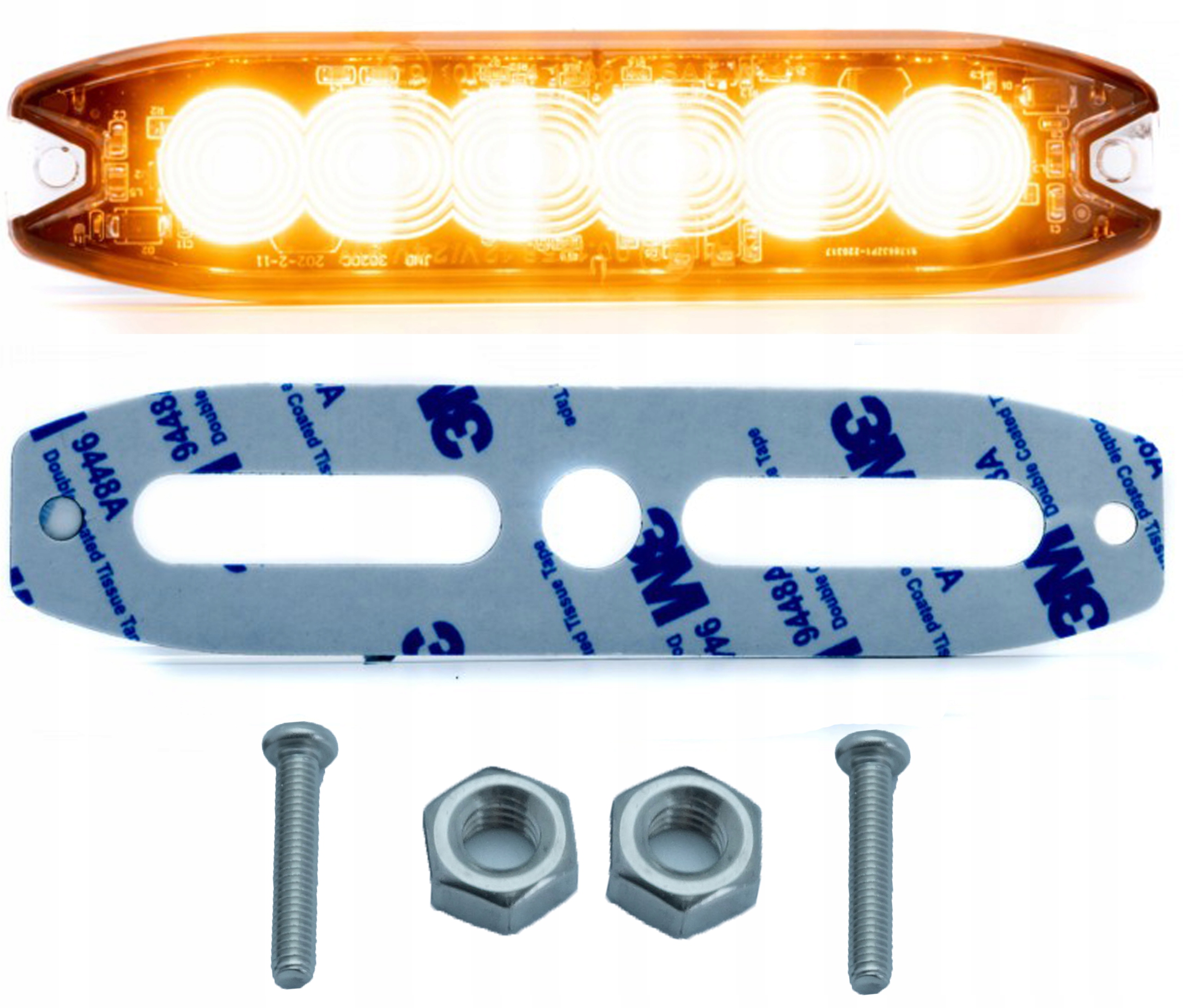 Stroboskop Led Výstražná Lampa 18W 12 24V