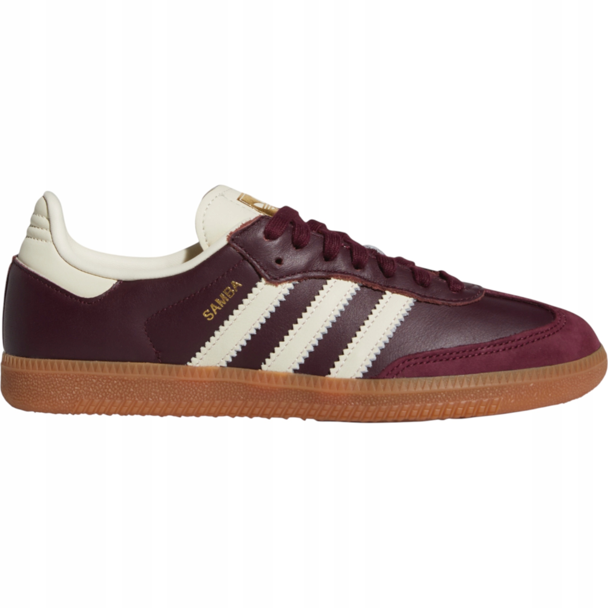 Unisexové boty Adidas Samba Og ID0477 bordové kožené streetwear retro 45 1/3