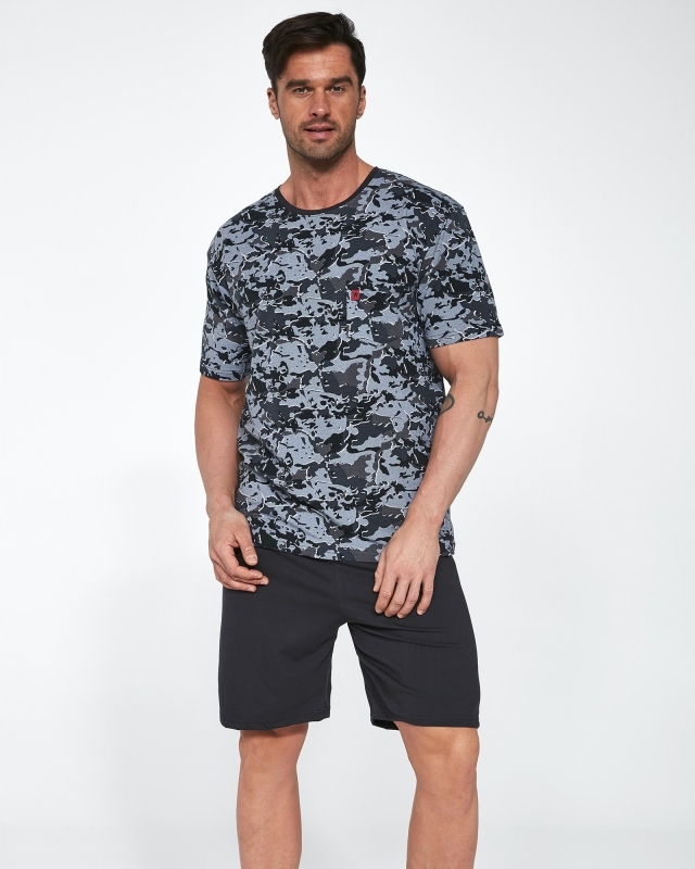 

Cornette piżama męska krótka na lato moro XXL