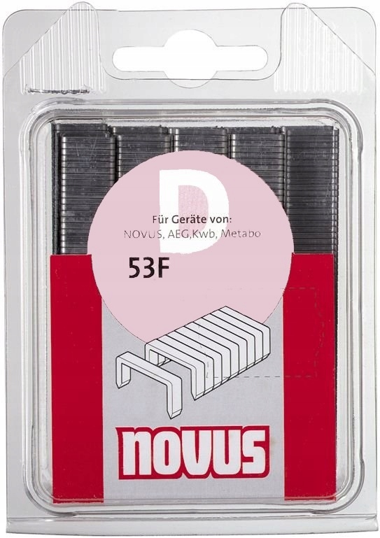 

Zszywki typ D 53 F/10 Novus [600 szt.]