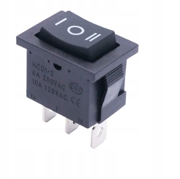 

Przełącznik Kołyskowy 6A/250VAC 3 pozycyjny
