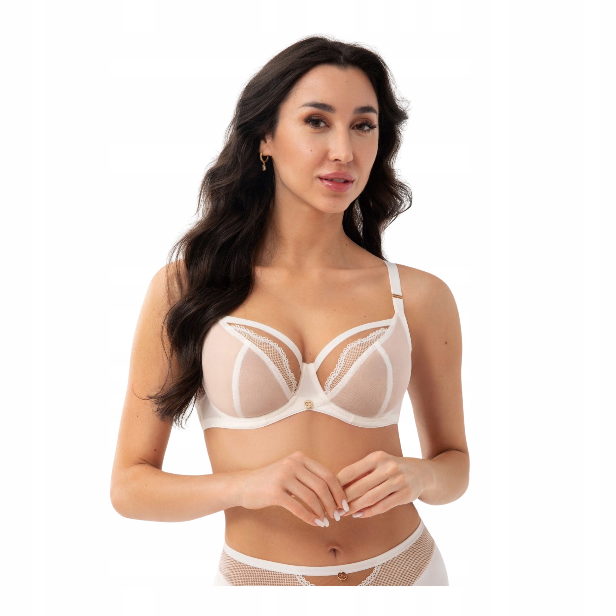 Podprsenka měkká 70E soft smetanová krajka sexy Gorsenia světlá