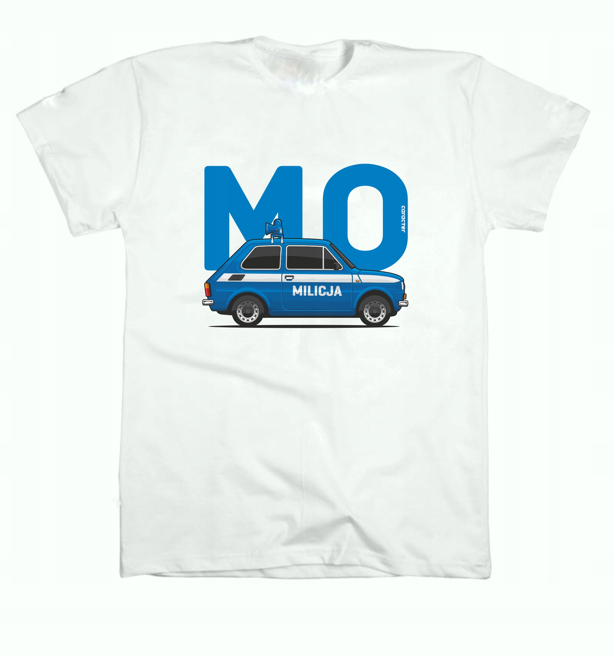 

T-shirt koszulka Maluch Mo Milicja Fiat 126p