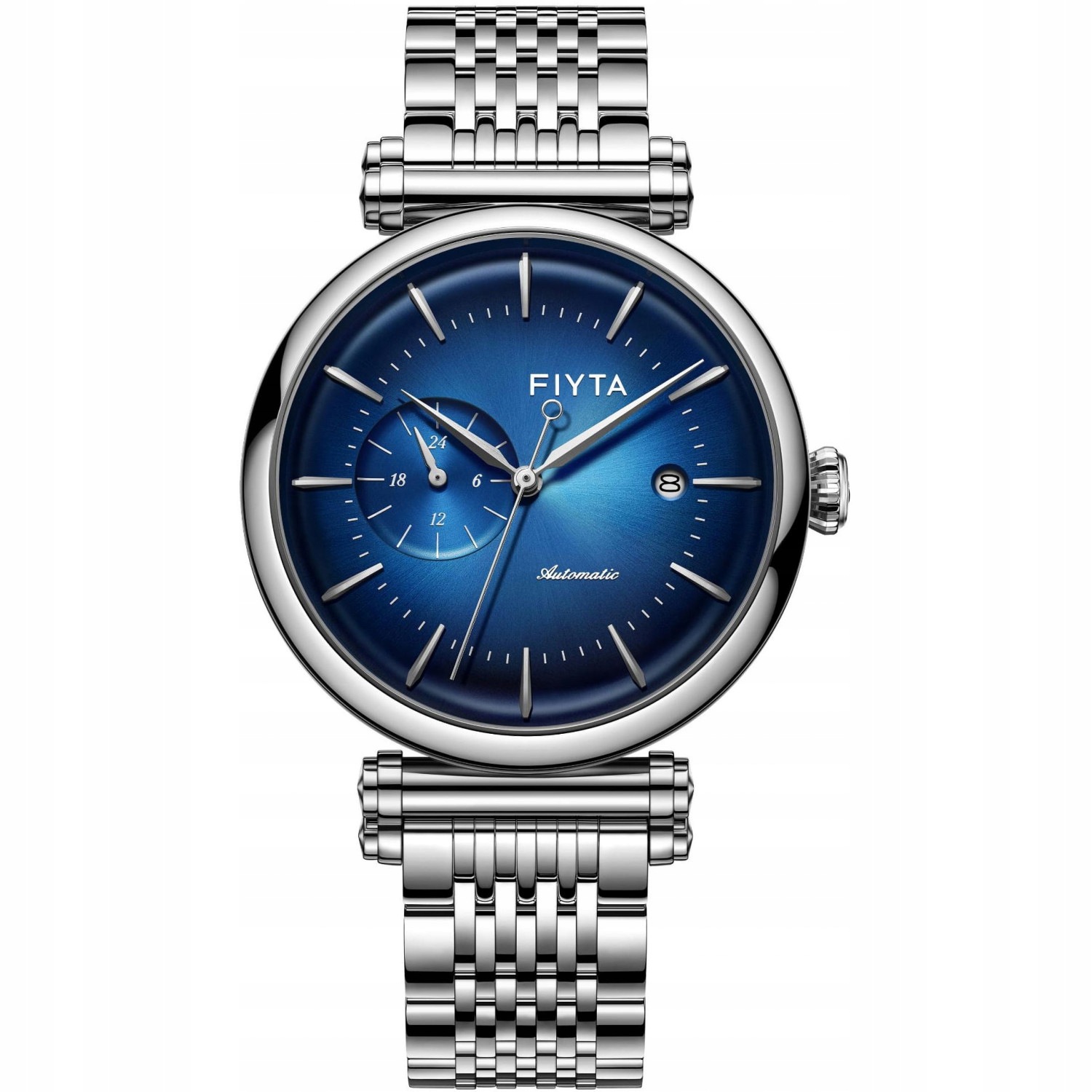 Pánské Hodinky Fiyta GA850012.WLW stříbrný náramek