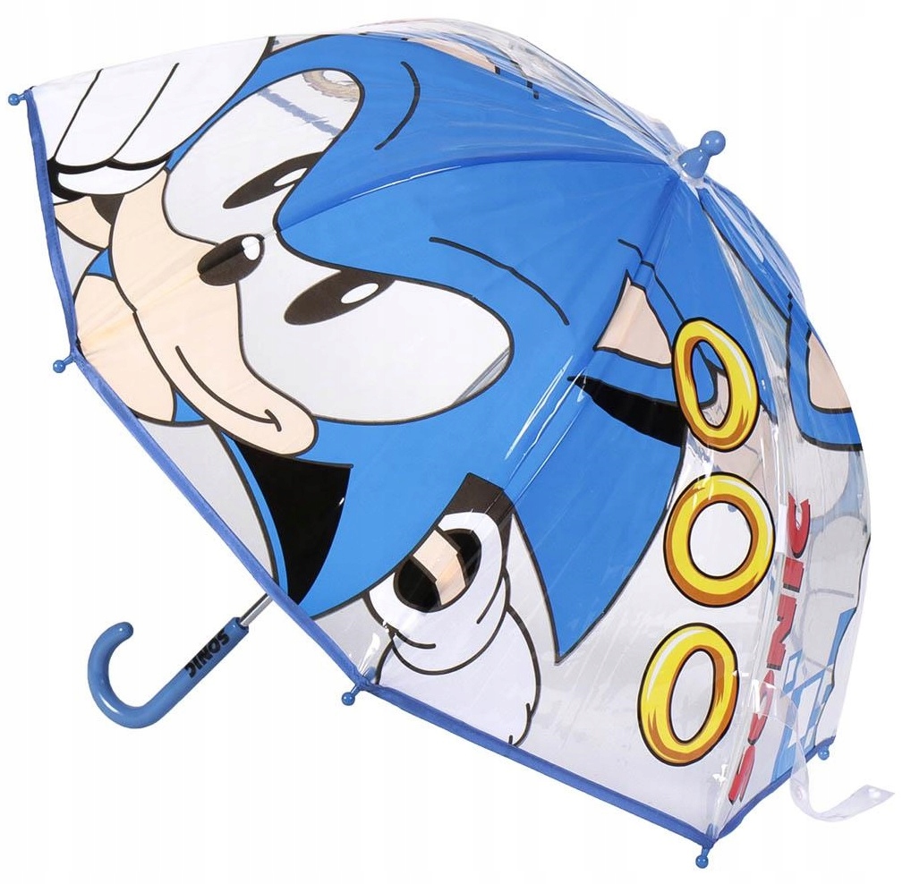 Jeż Sonic Głęboki Parasol Parasolka dla Dzieci