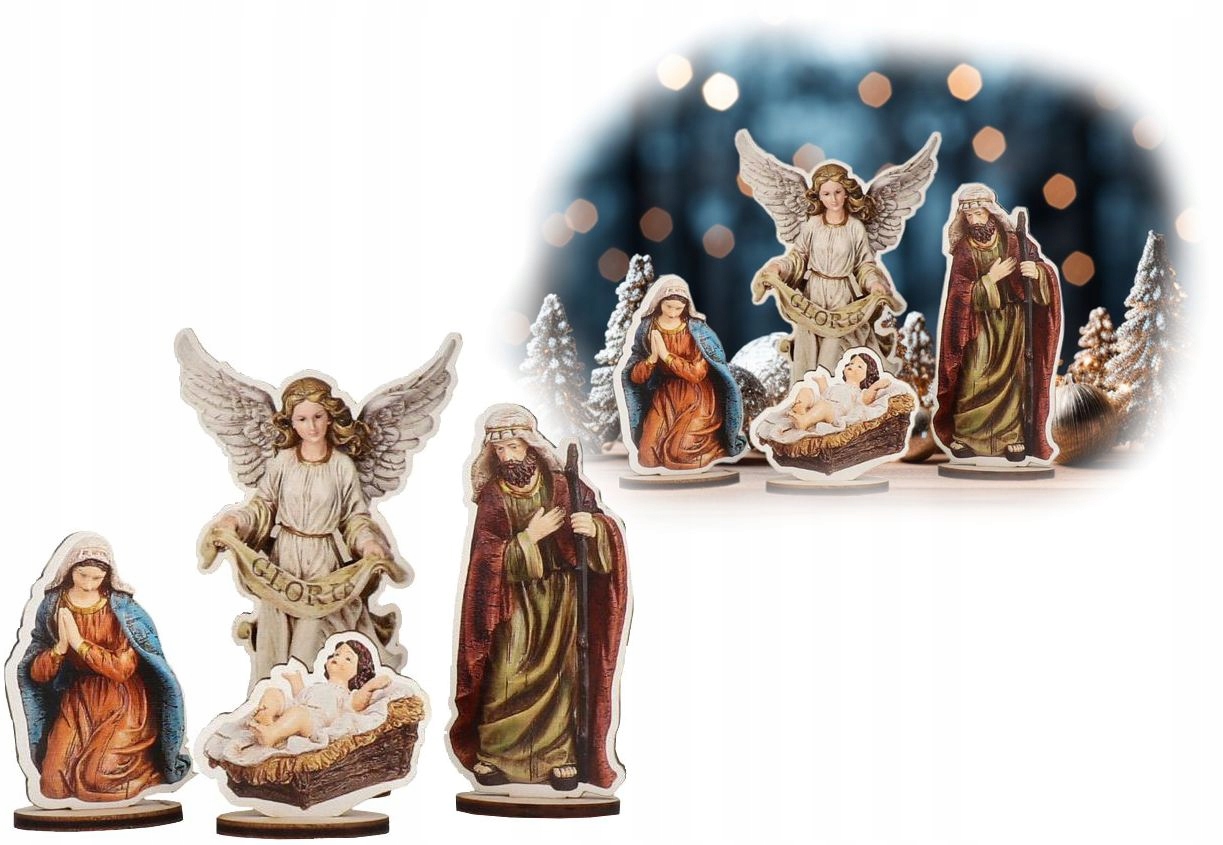 FIGURKI DO SZOPKI BOŻONARODZENIOWEJ KOMPLET 4 POSTACIE DO STAJENKI V2 S Marka Todo