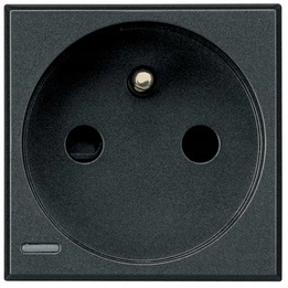 Axolute Zásuvka 2P Z 16A Antracit Bticino HS4142