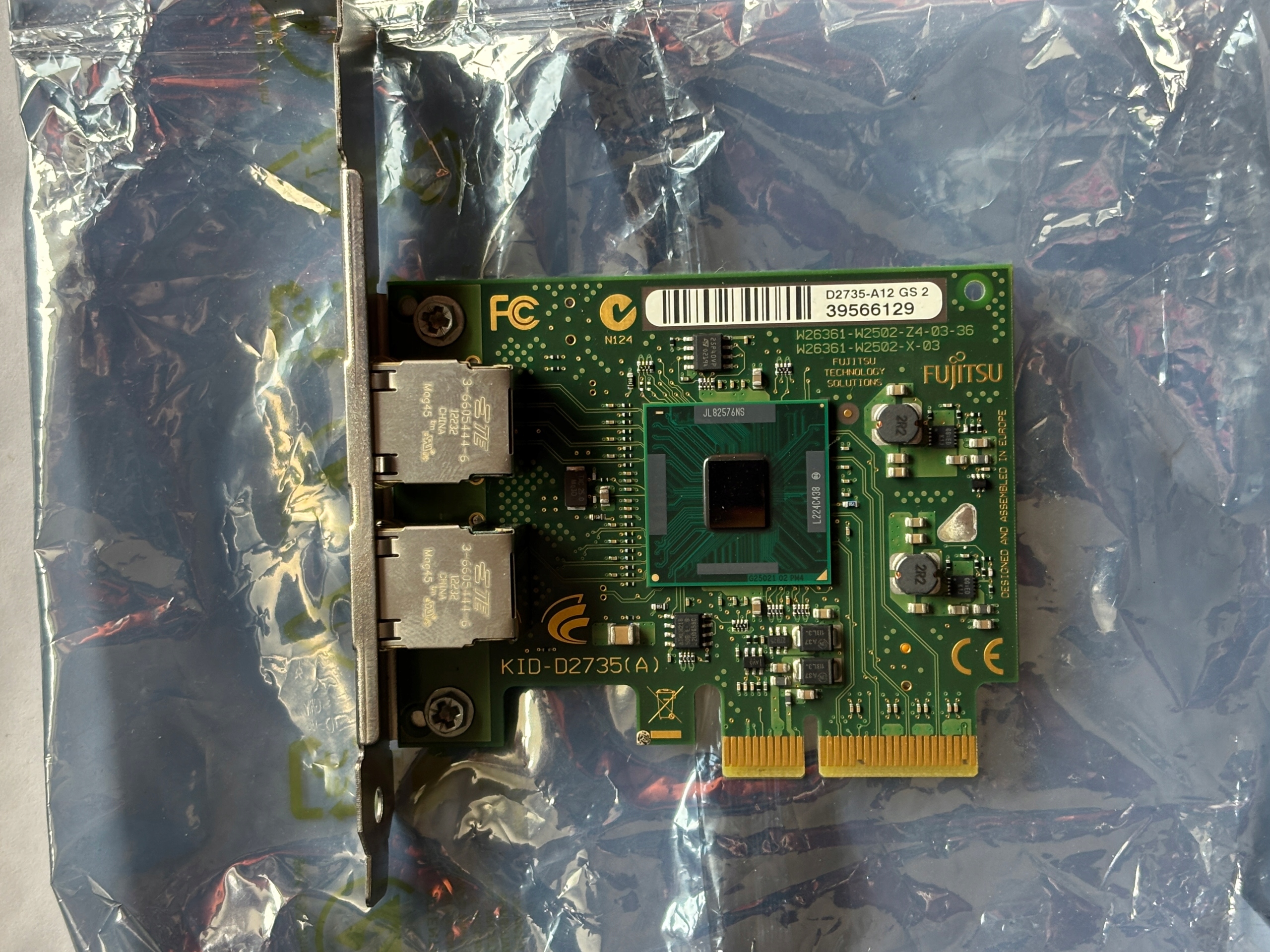 FUJITSU D2735-A12 2X GIGABIT ADAPTER PCIe x4 LP