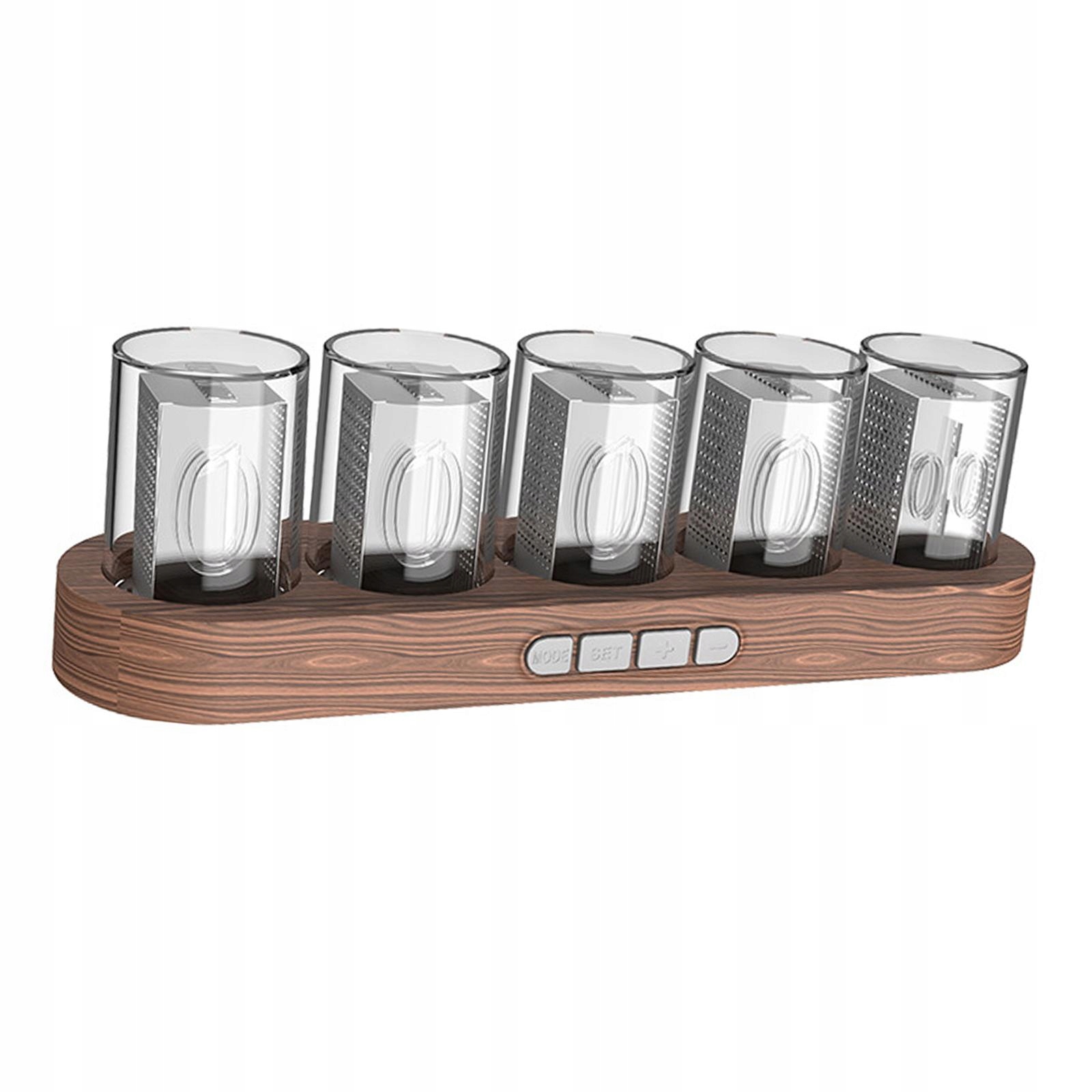 Zegar na biurko Nixie Tube LED Budzik Drewniany Marka Inny