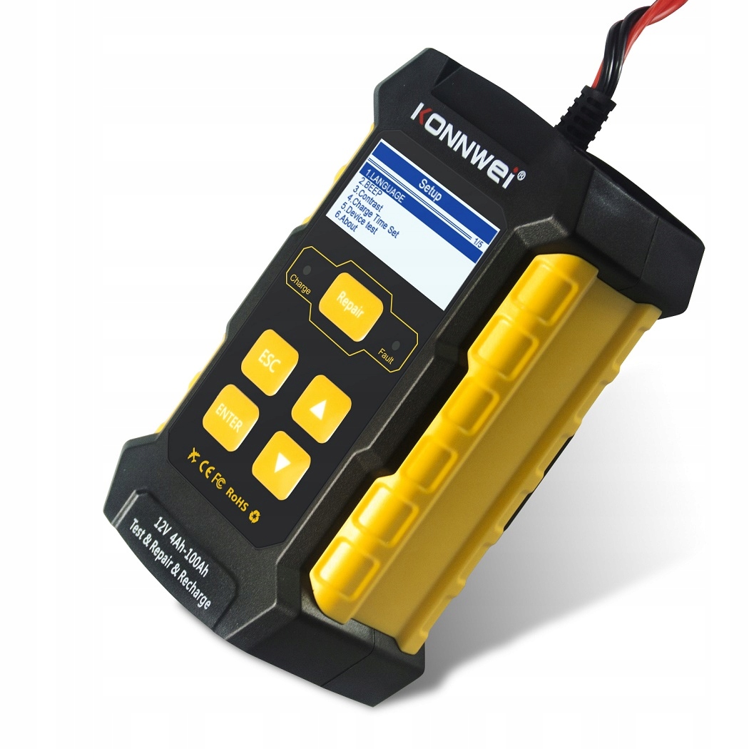 TESTER PROSTOWNIK 2w1 DO AKUMULATORA KONNWEI KW510 Mark Konnwei