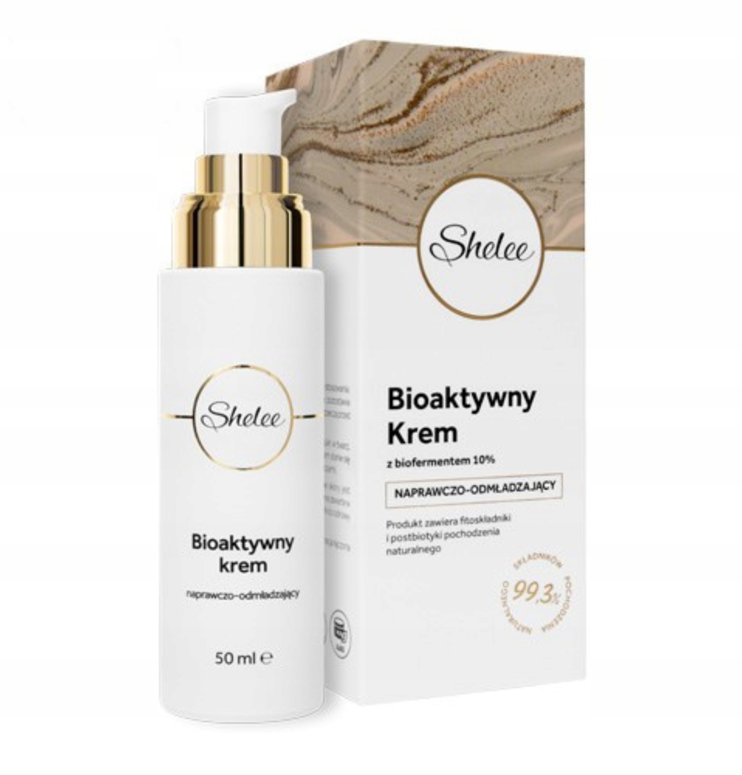 Bioaktywny Krem Do Twarzy Odżywczy 50ml Z Biofermentem 10% Shelee