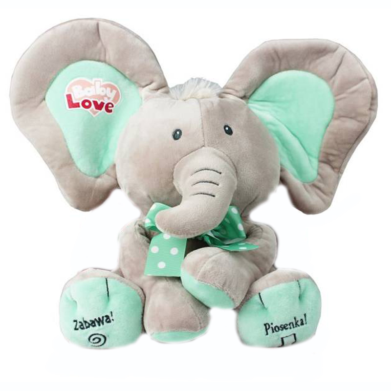 Interaktywny Słonik A kuku rusza uszami śpiewa pol Rodzaj pluszaki interaktywne