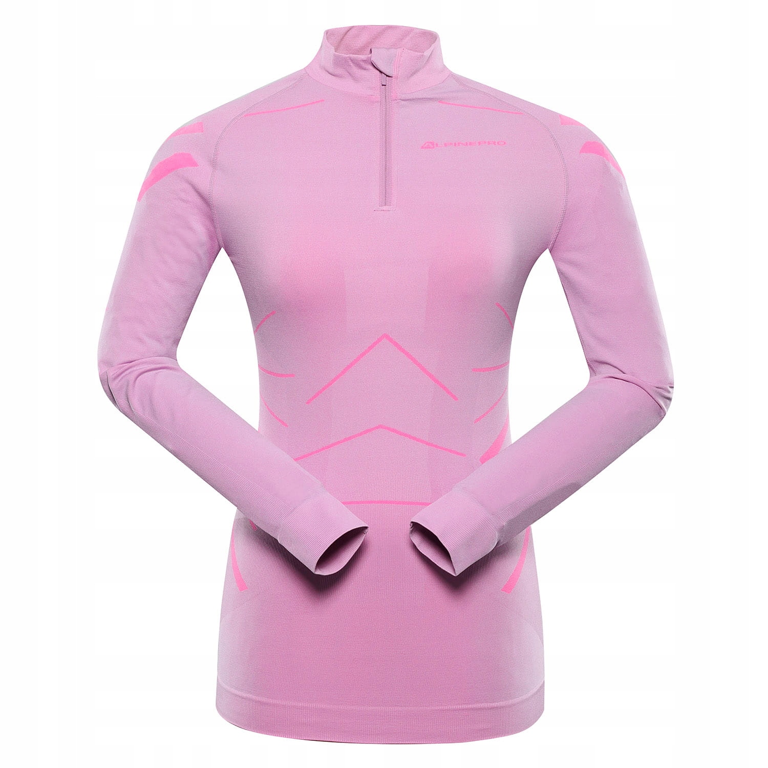 Alpine Pro Koszulka termoaktywna damska długi rękaw Seama jasnoróżowy XL-XX