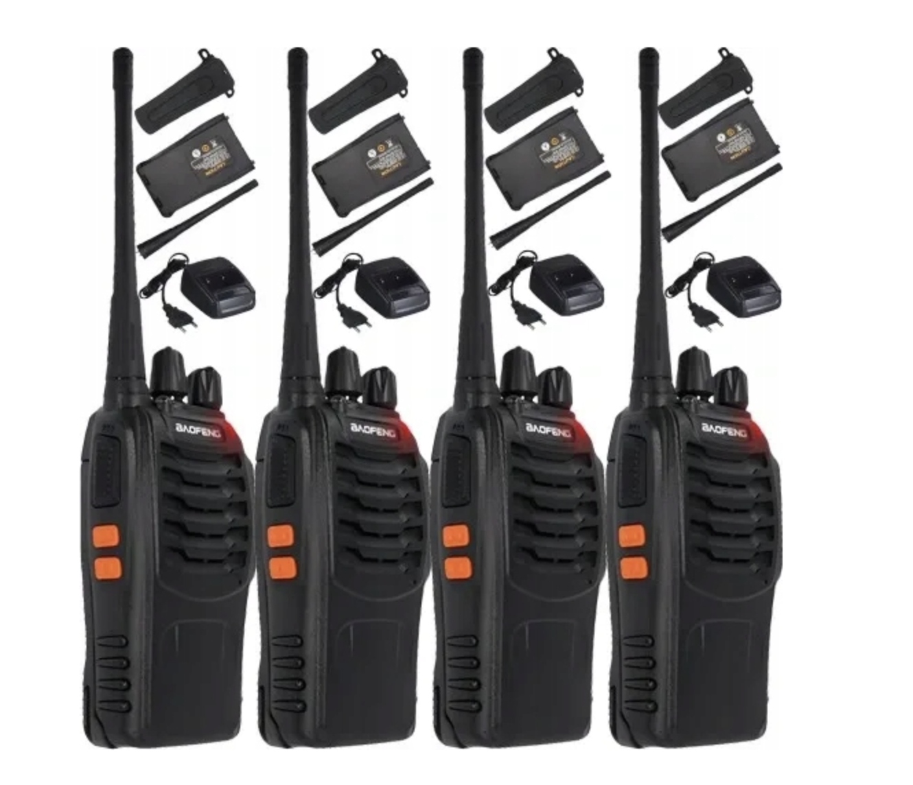 Krótkofalówka Baofeng 4X Walkie Talkie BF888SPMR Do 8KM Zasięgu 12H Baterii