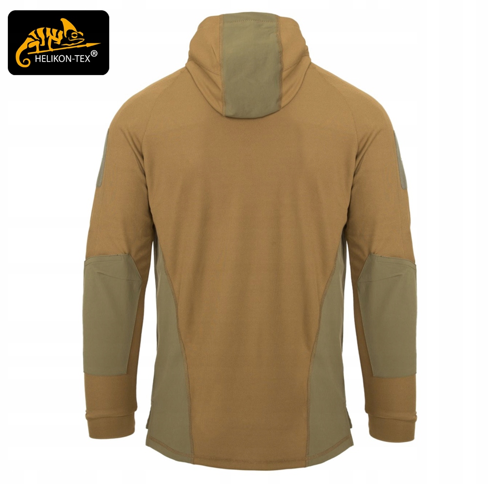 BLUZA MESKA Z KAPTUREM KANGURKA RANGE HOODIE HELIKON OLIWKOWO/CZARNY Rozmiar S
