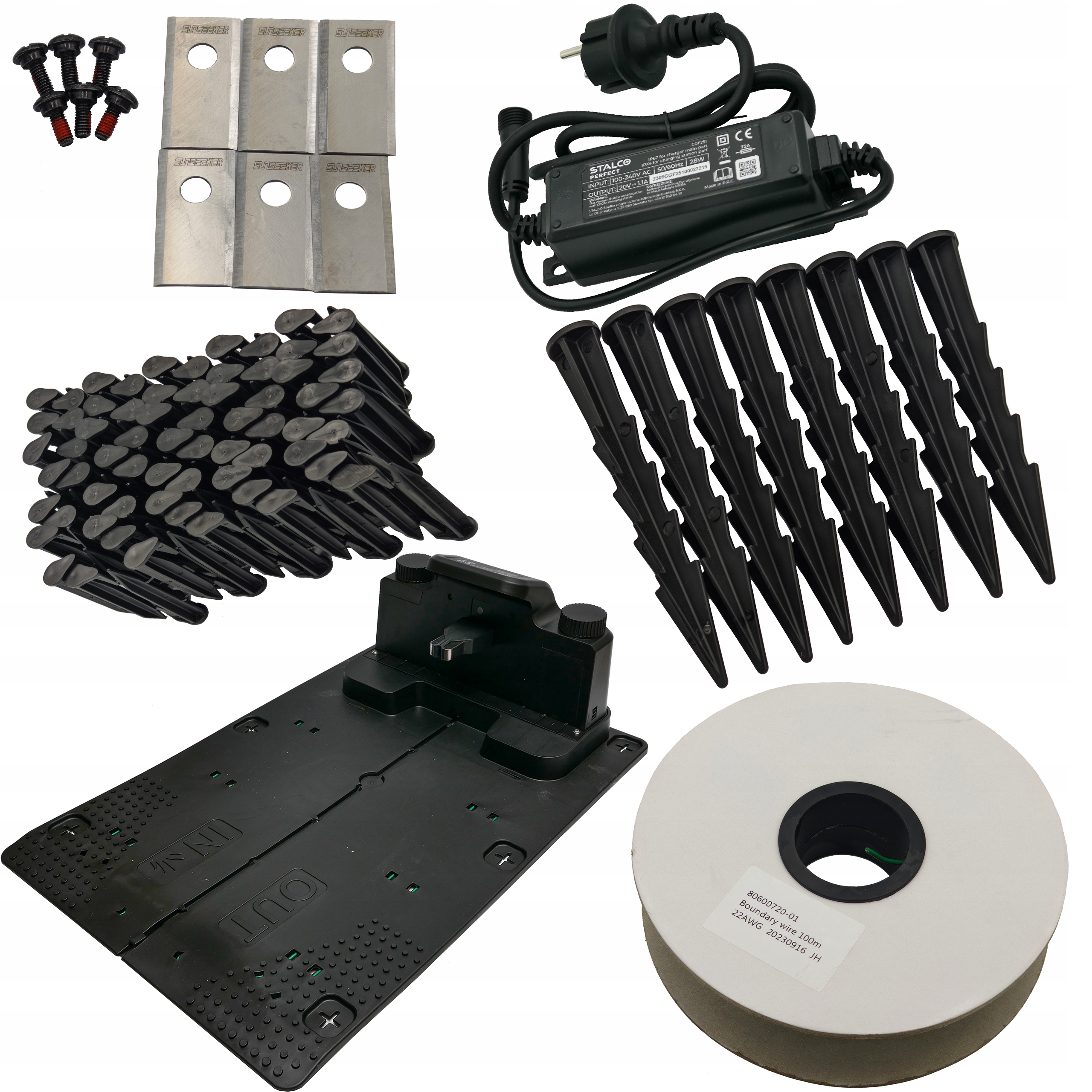 STALCO ROBOT KOSZĄCY KOSIARKA AUTOMATYCZNA 2000 m2 RMP2000US ZESTAW BT WiFi Kod producenta PLEUCOM S052398706