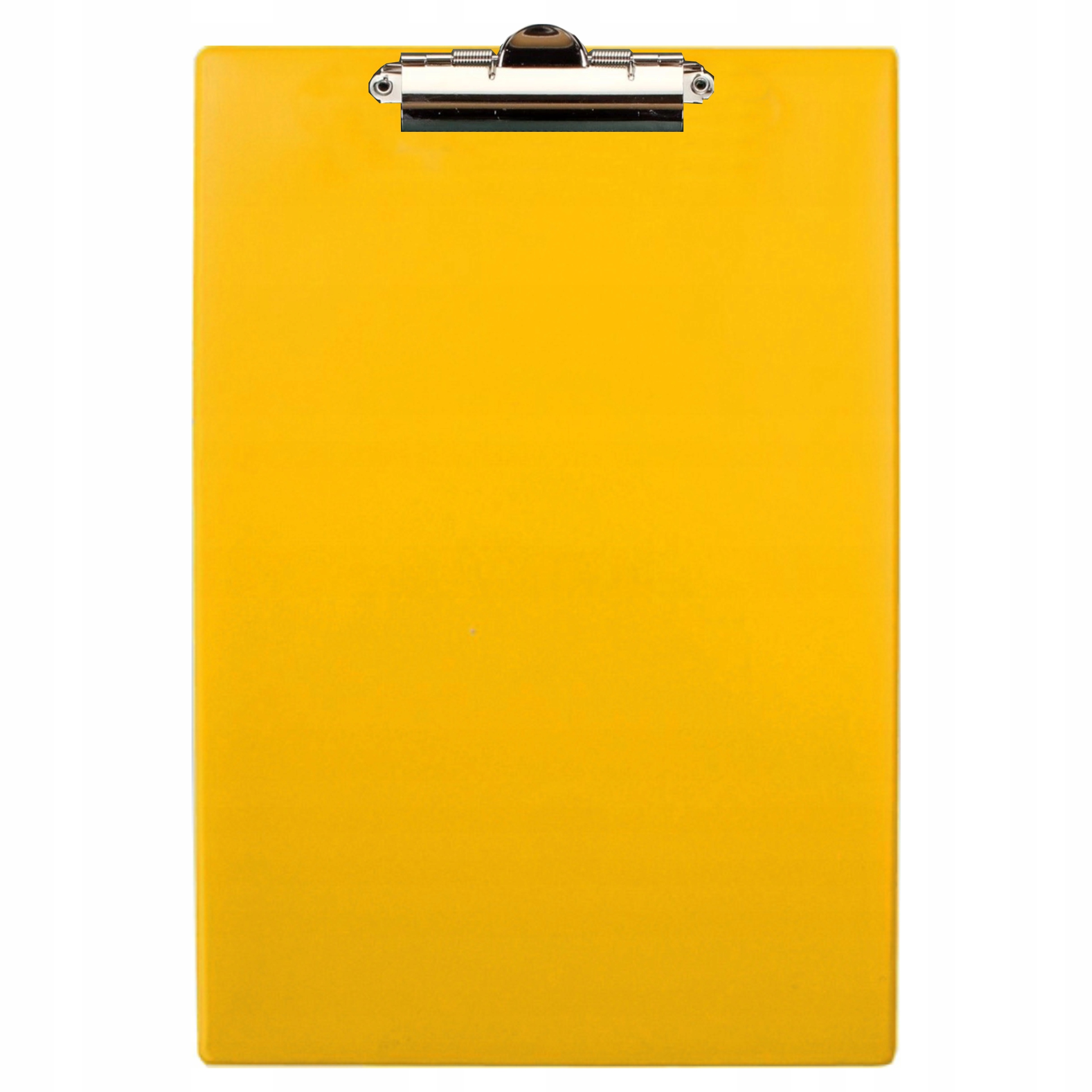 Deska z klipem klipsem clipboard podkładka pojedyncza PVC PCV Tres A4 żółta