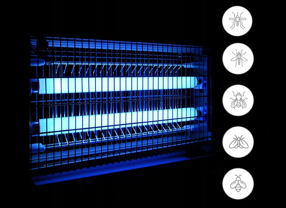 LAMPA OWADOBÓJCZA NA OWADY MUCHY UV 150m2 MOCNA Producent MalTec