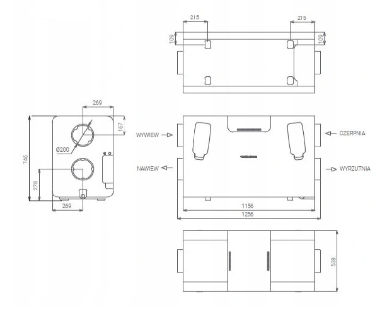 Rekuperator AirPack 500H seria 4 Energy + Marka Thesslagreen