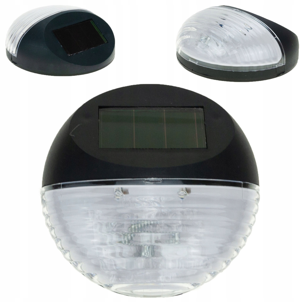 LAMPA SOLARNA KINKIET 2 LED OGRODOWA CZARNA NAŚWIETLACZ NA ŚCIANĘ ELEWACJĘ EAN (GTIN) 5900291585536