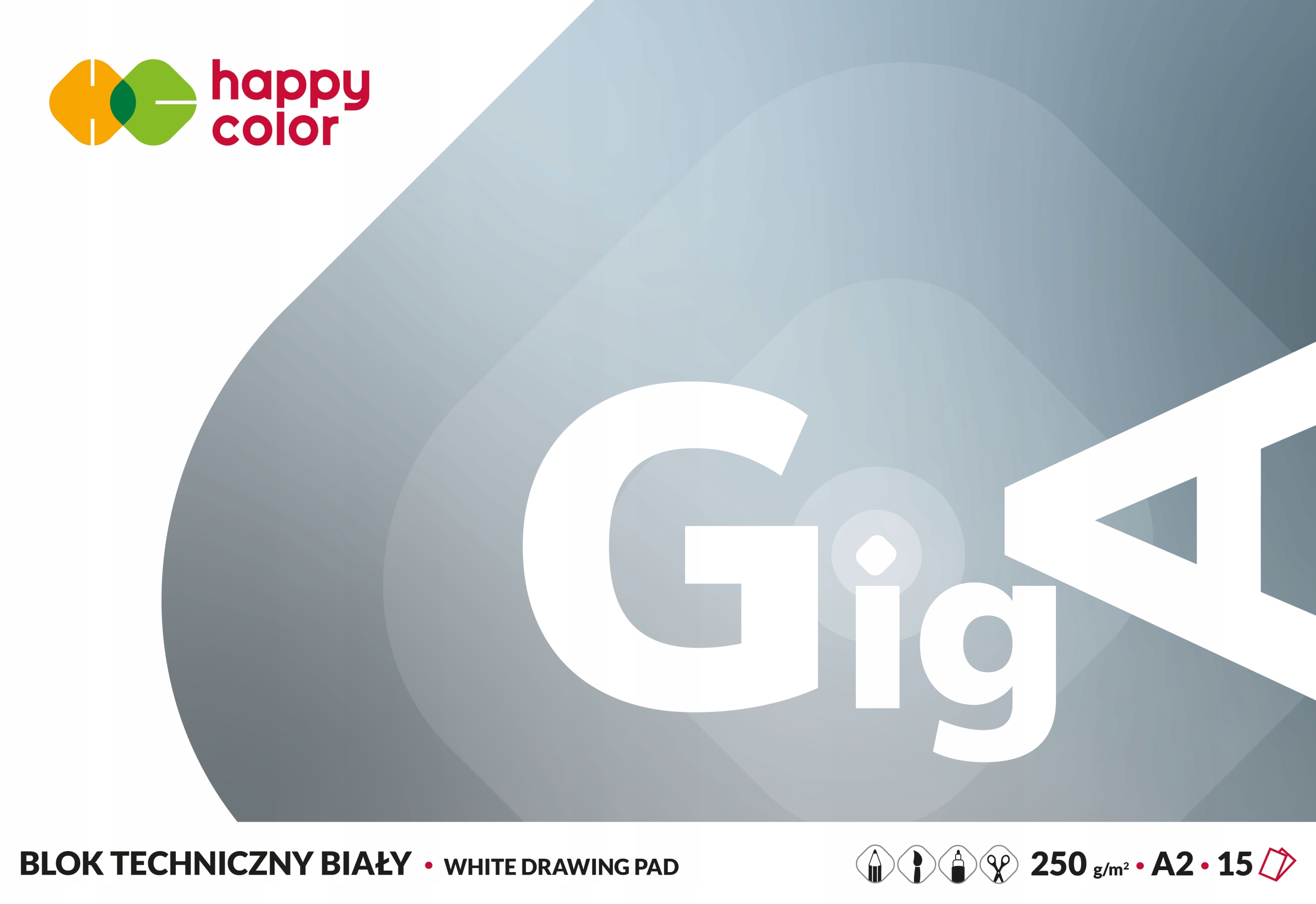 

Blok techniczny A2 GigA biały 15ark 250g Hc