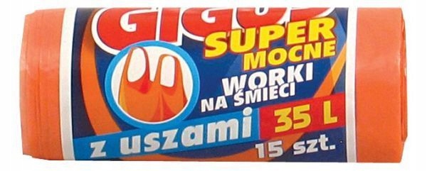 Worki na odpady Giguś Super Mocne 35l 300 sztuk EAN (GTIN) 5902365096269