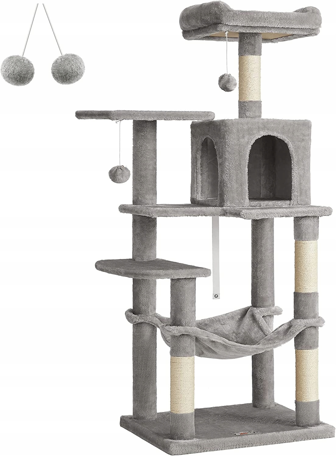 Levně Škrabadlo nízké, pelíšek, škrabací sloupek, věž Feandrea 101 160 cm