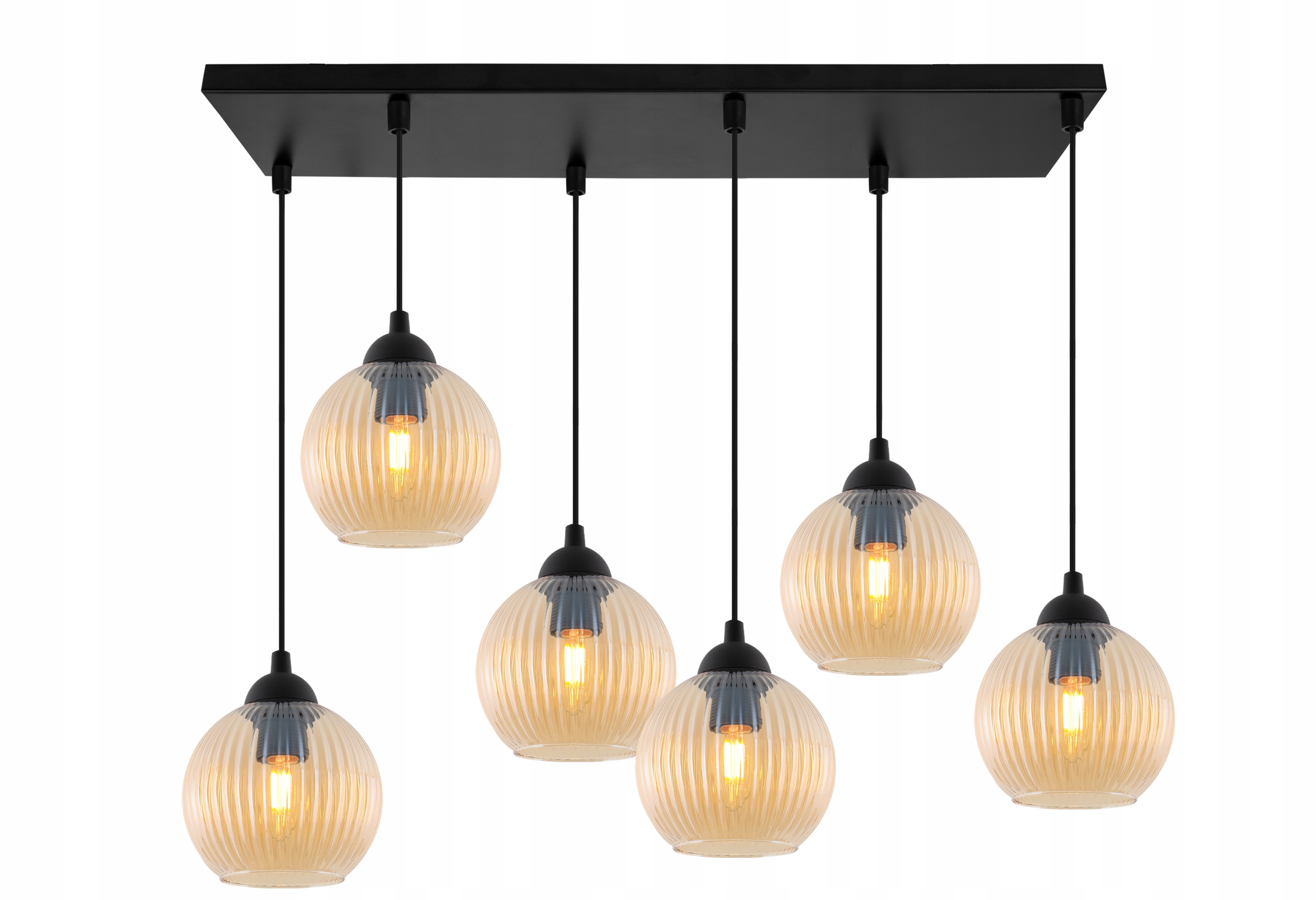 Závesná Stropná Lampa Lusterová Lišta Do Jedálne, Kuchyne, Obývačky, Sklenená, E27