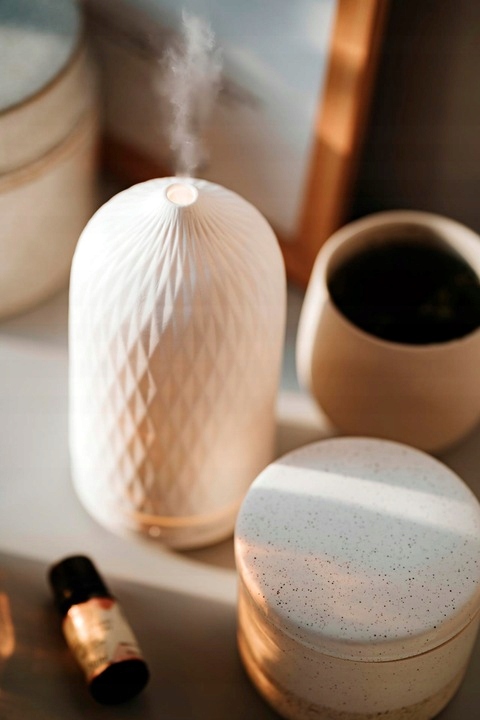 Nawilżacz Powietrza Dyfuzor Zapachowy Aromaterapia Do Olejków Lampka Nocna Marka Camry