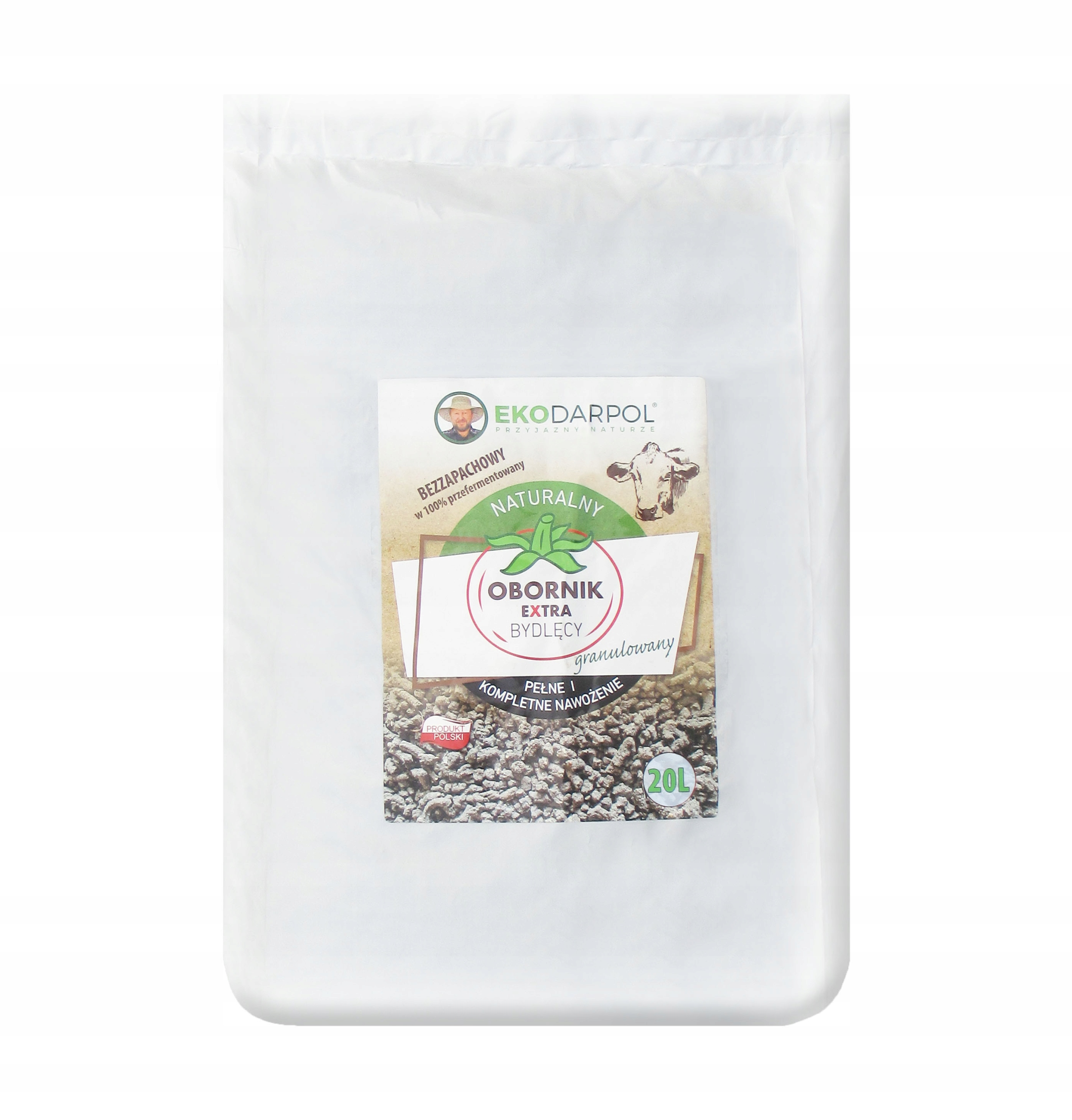 Obornik Bydlęcy 20L Granulowany Nawóz Naturalny Organiczny Do Roślin